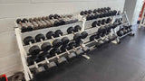Troy TSD-R Pro Style Rubber Coated Dumbbells – 5-80 lbs Set