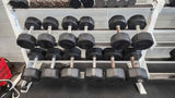 Troy TSD-R Pro Style Rubber Coated Dumbbells – 5-80 lbs Set