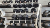 Troy TSD-R Pro Style Rubber Coated Dumbbells – 5-80 lbs Set