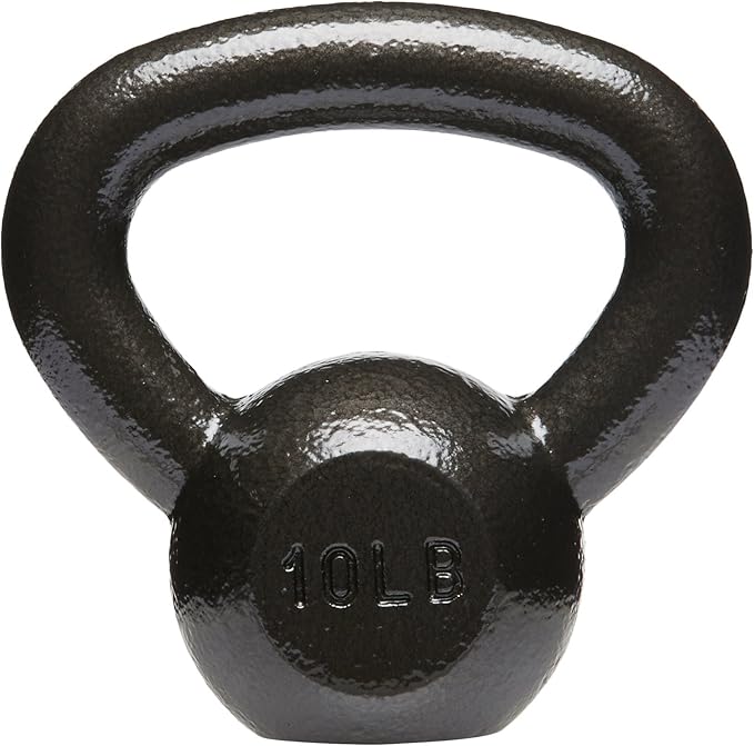 Amazon Basics 10 lb. Cast Iron Kettlebell