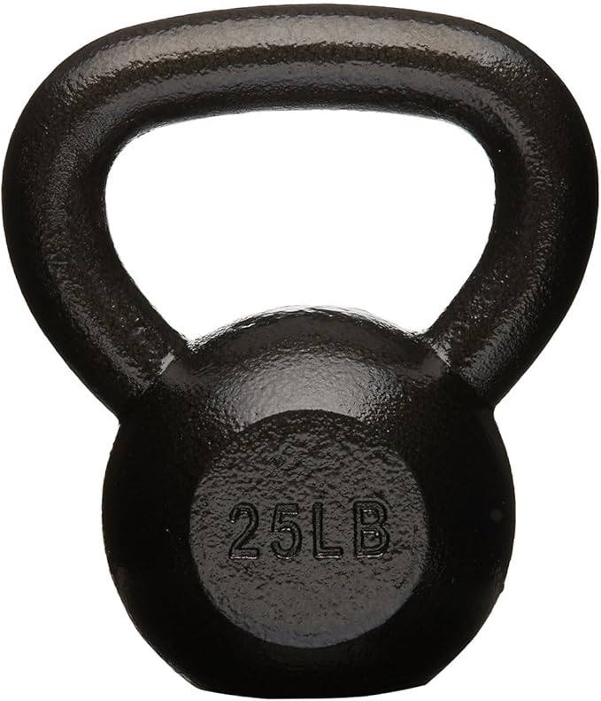 Amazon Basics 25 lb. Cast Iron Kettlebell