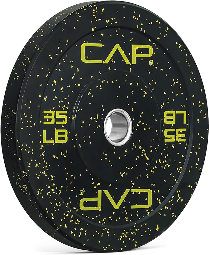 CAP Barbell 35 lb. Rubber Olympic Bumper Plate | Multiple Options/Colors