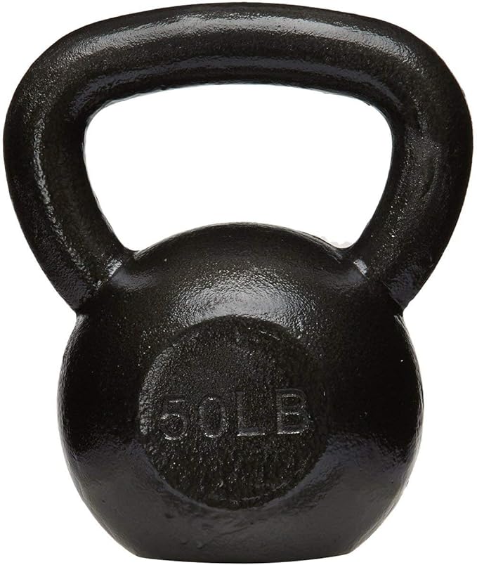 Amazon Basics 50 lb. Cast Iron Kettlebell
