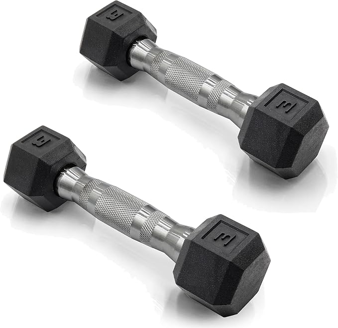 CAP Barbell 3 lb. Coated Dumbbell Weight | Multiple Options Pairs & Sets