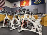 Schwinn AC Performance Plus Indoor Bike with Carbon Blue Belt Drive and Morse Taper - White