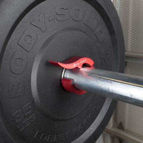 BODY SOLID ROEPKE OLYMPIC BAR COLLARS, SILID ALUMINUM CONSTRUCTION