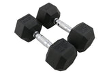 CFF Rubber Hex Dumbbells - Limited Lifetime Warranty - CFF FIT
