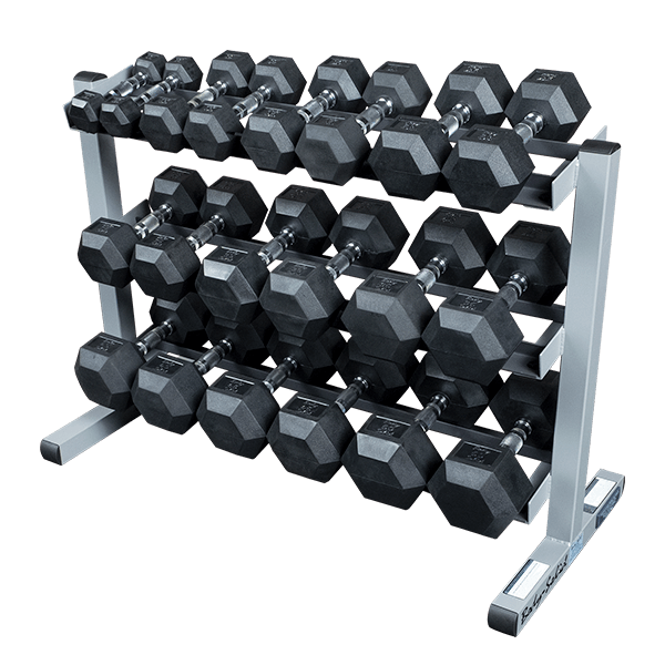 Commercial-Grade 69″ 3-Tier Dumbbell Rack for Sale