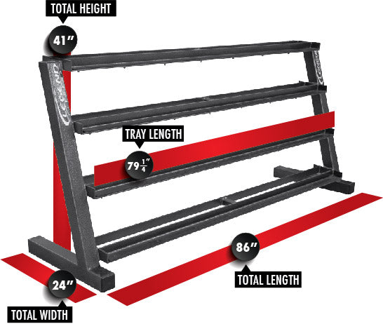 4 tier sales dumbbell tree