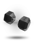 YORK RUBBER HEX DUMBBELL - 125 LBS.