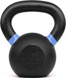 Yes4All Powder Coated Cast Iron Competition Kettlebell With Wide Handles & Flat Bottoms – 4, 6, 8, 10, 12, 14, 16, 20, 24, 32, 40kg