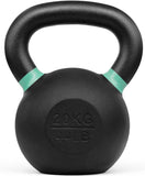 Yes4All Powder Coated Cast Iron Competition Kettlebell With Wide Handles & Flat Bottoms – 4, 6, 8, 10, 12, 14, 16, 20, 24, 32, 40kg