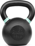 Yes4All Powder Coated Cast Iron Competition Kettlebell With Wide Handles & Flat Bottoms – 4, 6, 8, 10, 12, 14, 16, 20, 24, 32, 40kg