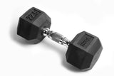 YORK RUBBER HEX DUMBBELL - 22.5 LBS