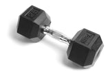 YORK RUBBER HEX DUMBBELL - 25 LBS