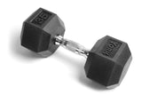 YORK RUBBER HEX DUMBBELL - 35 LBS