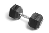 YORK RUBBER HEX DUMBBELL - 40 LBS