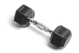 YORK RUBBER HEX DUMBBELL - 7.5 LBS