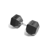 YORK RUBBER HEX DUMBBELL - 80 LBS