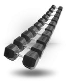 YORK RUBBER HEX DUMBBELLS
