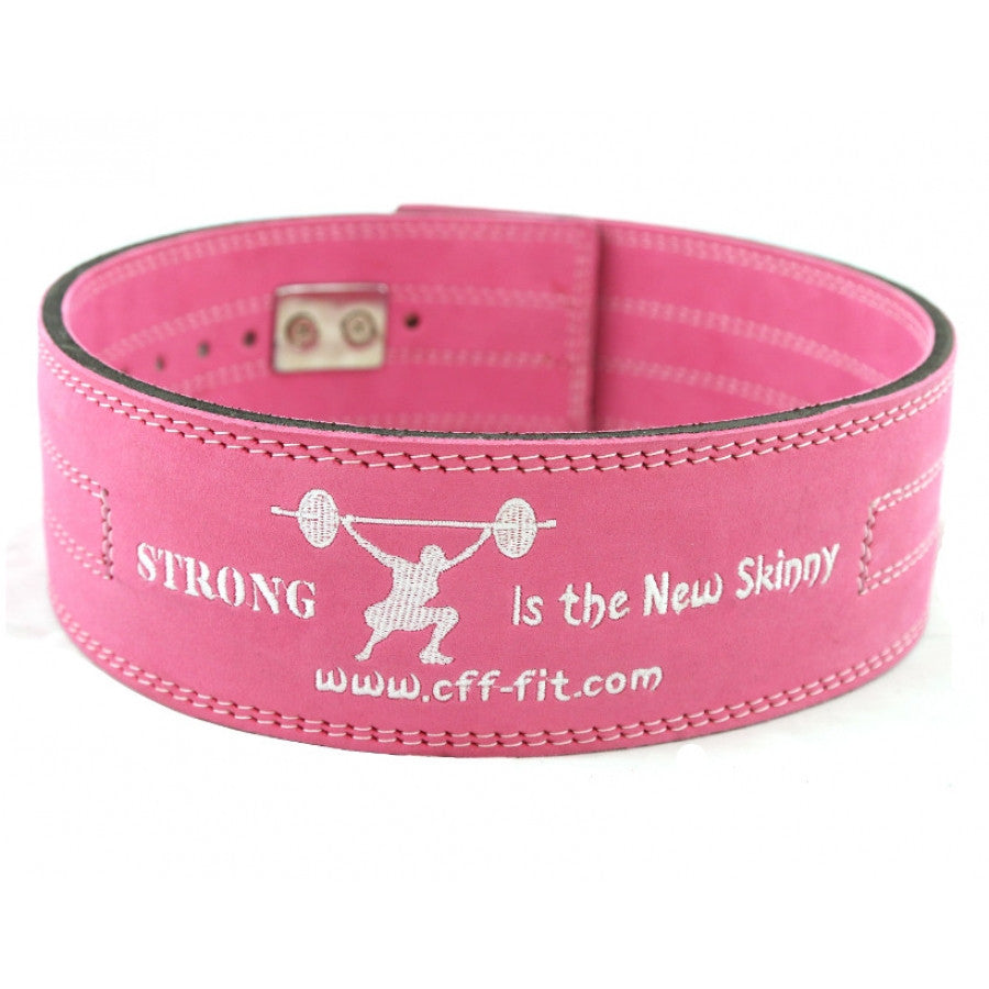 Women's Pink 310DL Custom Lifting Weight Belt with Embroidery
