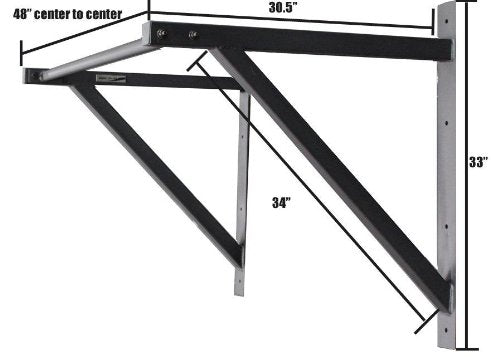 CFF WALL CEILING MOUNTED PULL UP BAR 48