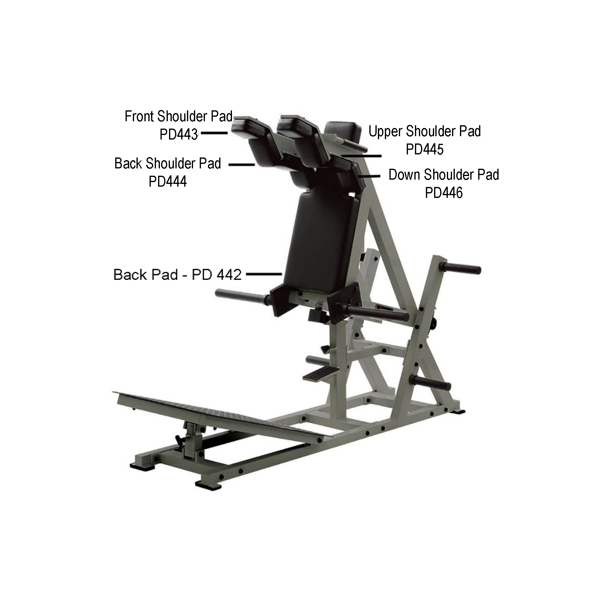 York Barbell STS Power Front Squat Replacement Pads