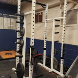 Promaxima Double Half Rack Squat Rack – White – Commercial Grade