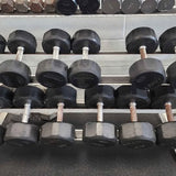 Troy TSD-R Pro Style Rubber Coated Dumbbells – 5-80 lbs Set
