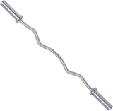 Olympic EZ Curl Barbell Bar 48", 2-Inch Curl Bar