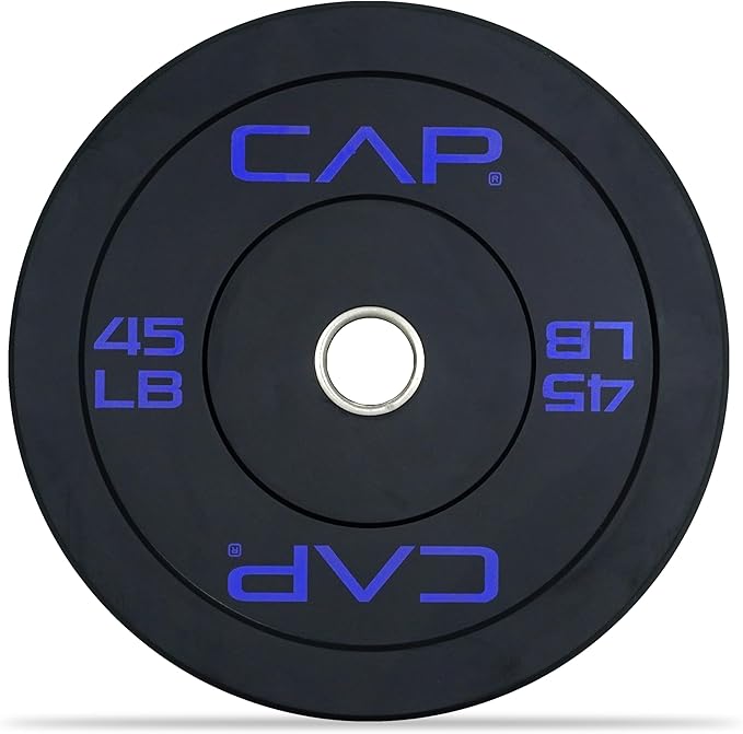 45 CAP Barbell Rubber Olympic Bumper Plate Multiple Options/Colors