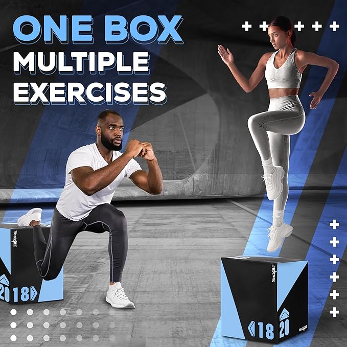 Yes4All 3 in 1 Foam Plyometric Jump Box for Training & Conditioning ...