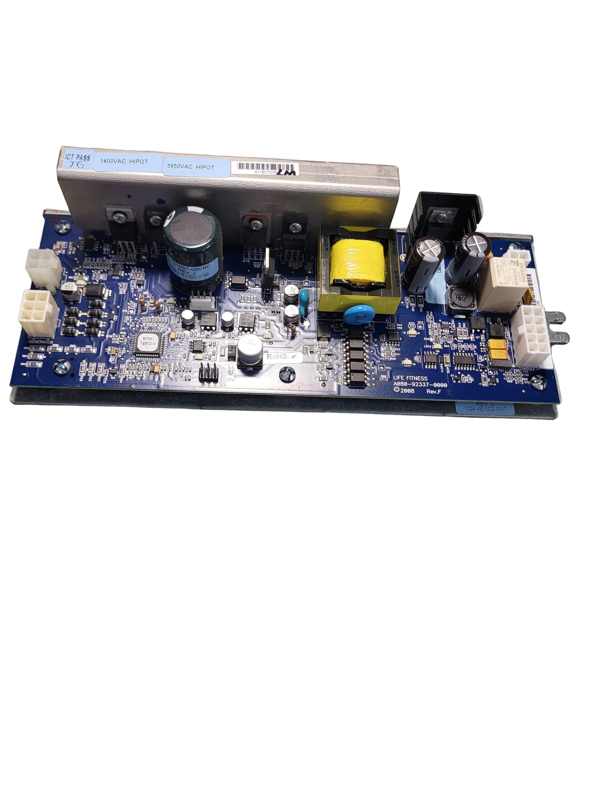 Life Fitness 95X Controller Board A080-92337-0000 - Tested & Working OEM Part