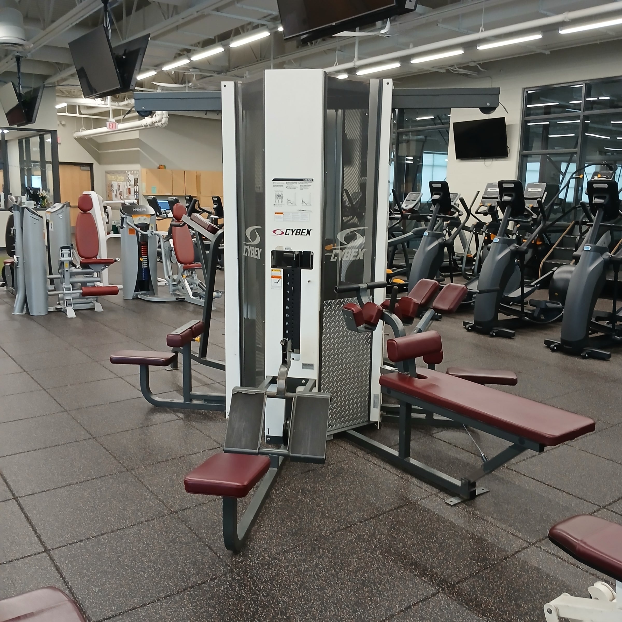 Cybex 4-Stack Modular Gym – Lat Pulldown, Low Row, VKR, Ab Bench & Hyperextension