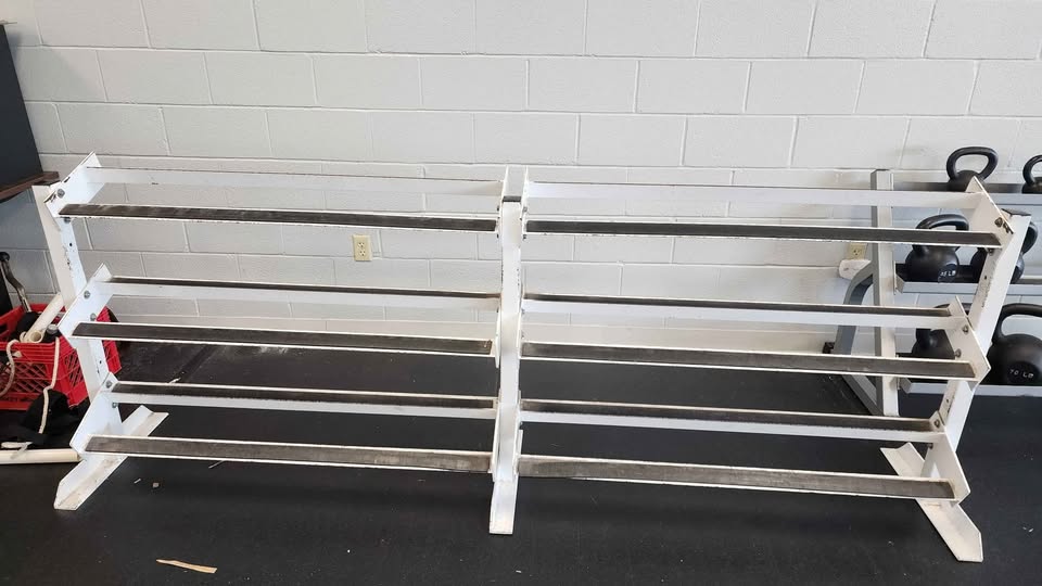 Elite Fitness 3-Tier Dumbbell Rack – Commercial Gym Grade