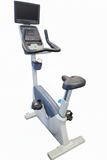Precor UBK 615 Upright Bike with P10 Console and PVS screen front view