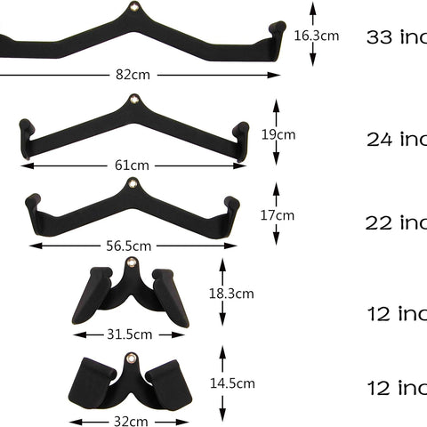 Lat Pulldown / Row Comfort Grip Cable Attachment