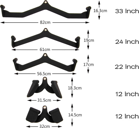 Lat Pulldown / Row Comfort Grip Cable Attachment