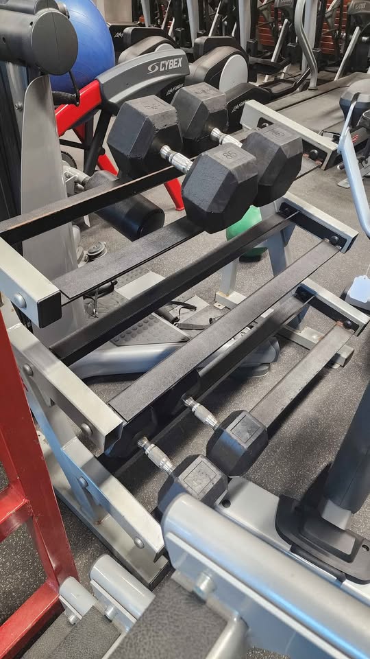 cybex dumbbell rack Life Fitness Club Series 3 Tier Dumbbell Rack – Model CSDBH