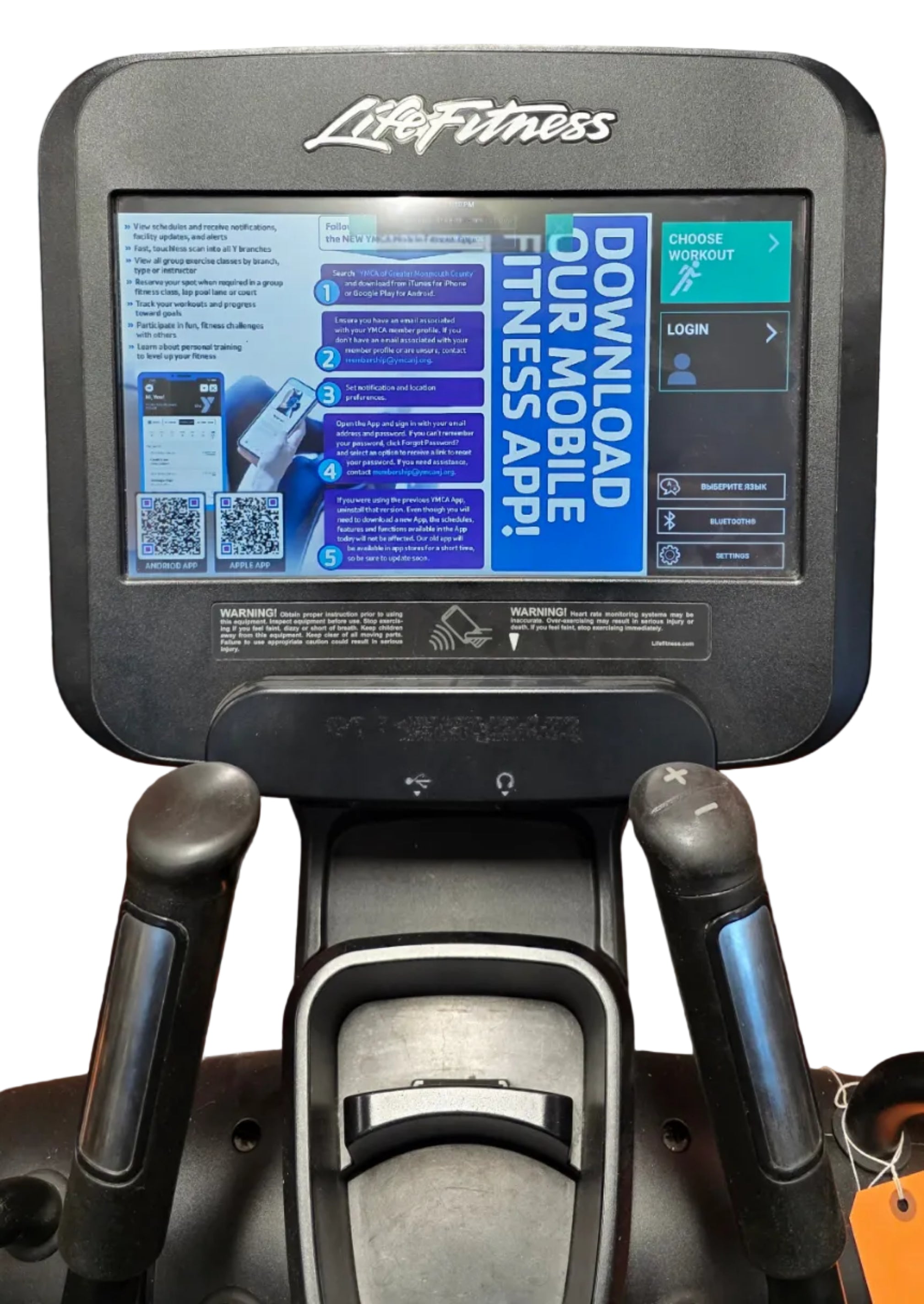 Life Fitness 95X SE3 Discover Console – 16" Touchscreen (Tested & Working)