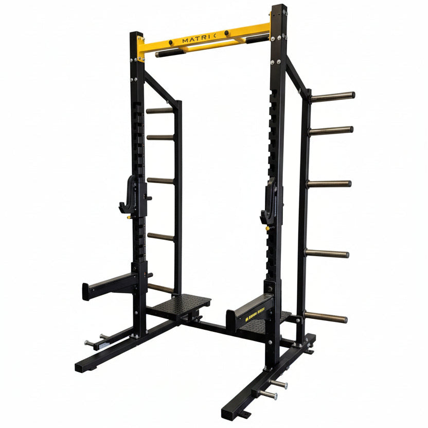 Matrix Kettlebell Rack Matrix Magnum Half Rack 8' MG-A690 | Commercial Strength Rack | CFF ...