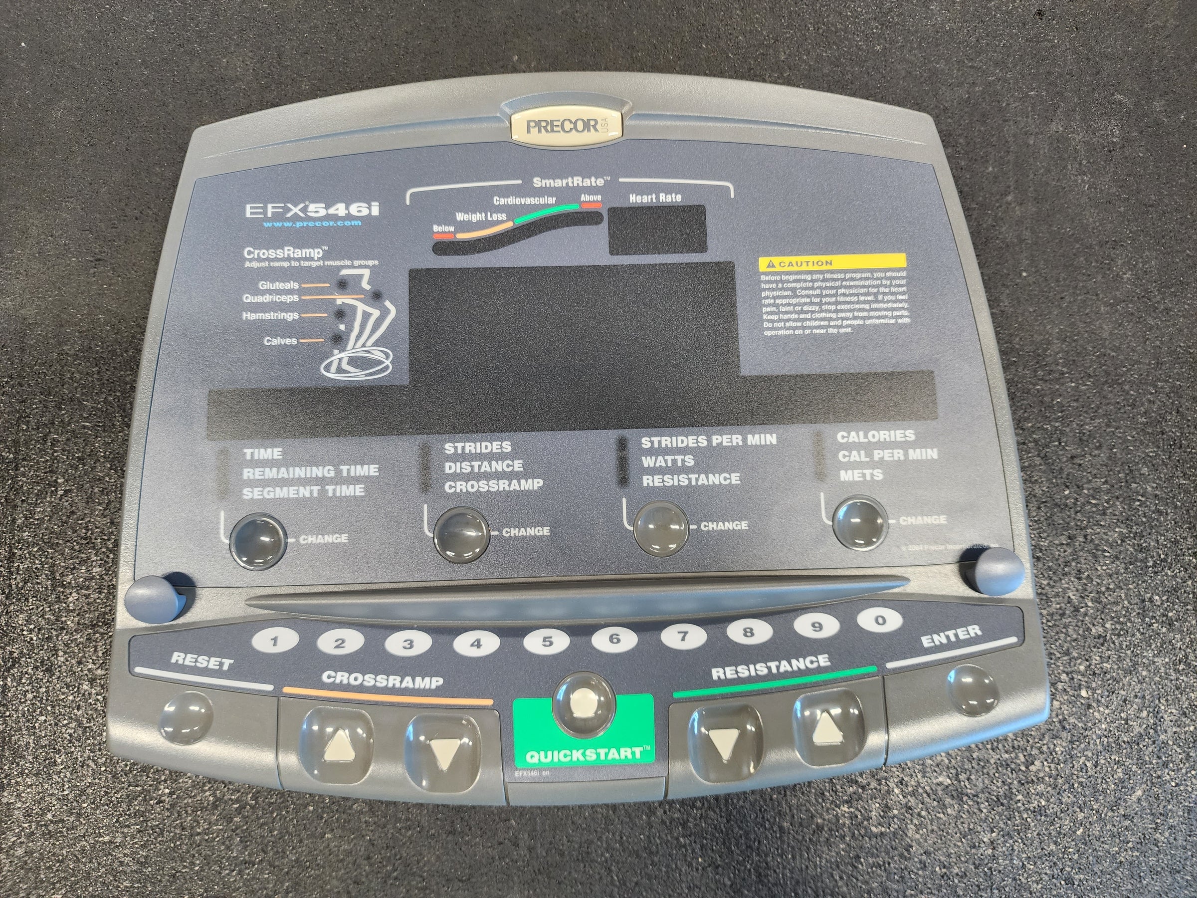 Precor EFX 546i Replacement Touch Pad Display Console - 47337-111