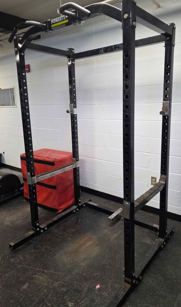 Powertec Power Rack with Dip Handle Attachments | CFF Strength Equipment
