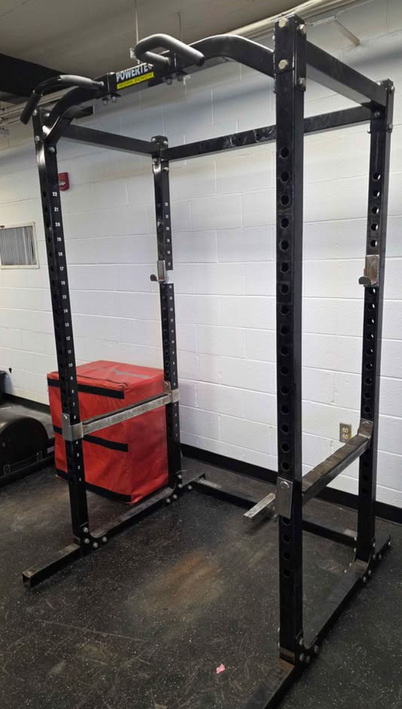Powertec Power Rack with Dip Handle Attachments | CFF Strength Equipment