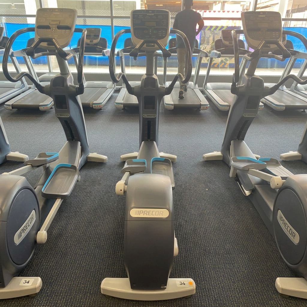 Precor Elliptical 833 (EFX833-16) Pacific Blue Commercial Elliptical Crosstrainer | P30 console