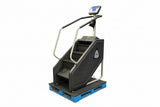 Side view of Nautilus SM916 StepMill with ergonomic handrails