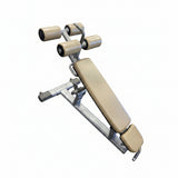 Pre-owned Life Fitness Signature Series SADB commercial adjustable decline abdominal bench with leg rollers, Lancaster PA