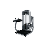 Front view of the Precor Discovery Glute Extension (DSL0618) – Commercial Strength machine showing the low-profile frame and stabilization handles.