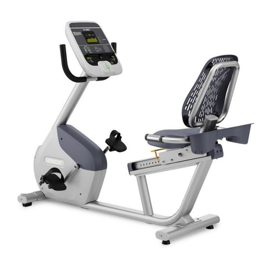 Precor RBK 615 Recumbent Bike - P10 Console