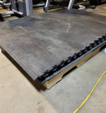 Rogue Power Platform puzzle cut seam showing interlocking 2-piece construction for easy transport